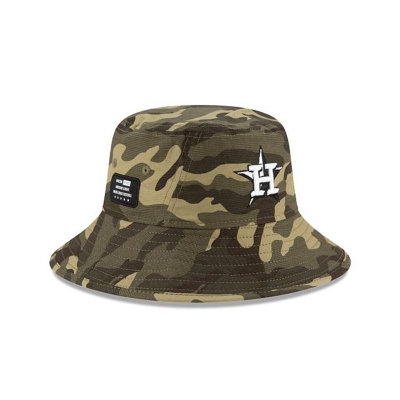 Houston Astros Gorra | New Era MLB Armed Forces Weekend Stretch Bucket Hat Mexico - Verdes